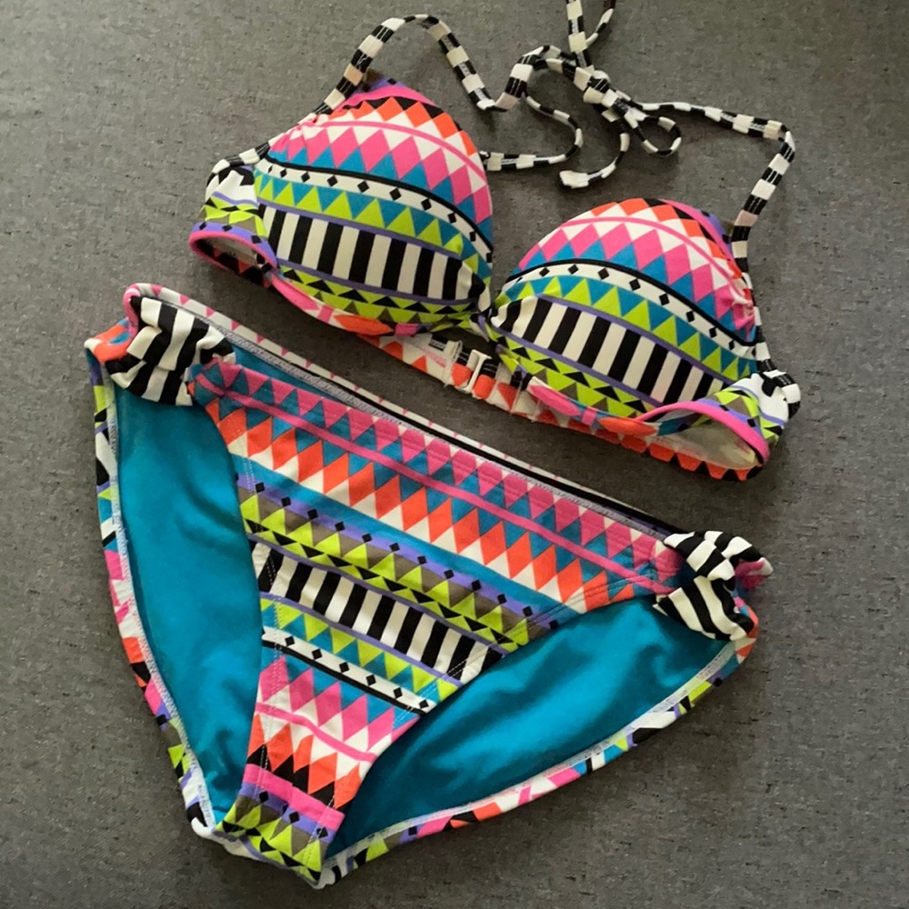 Xhilaration Push-up Bikini, Aztec print